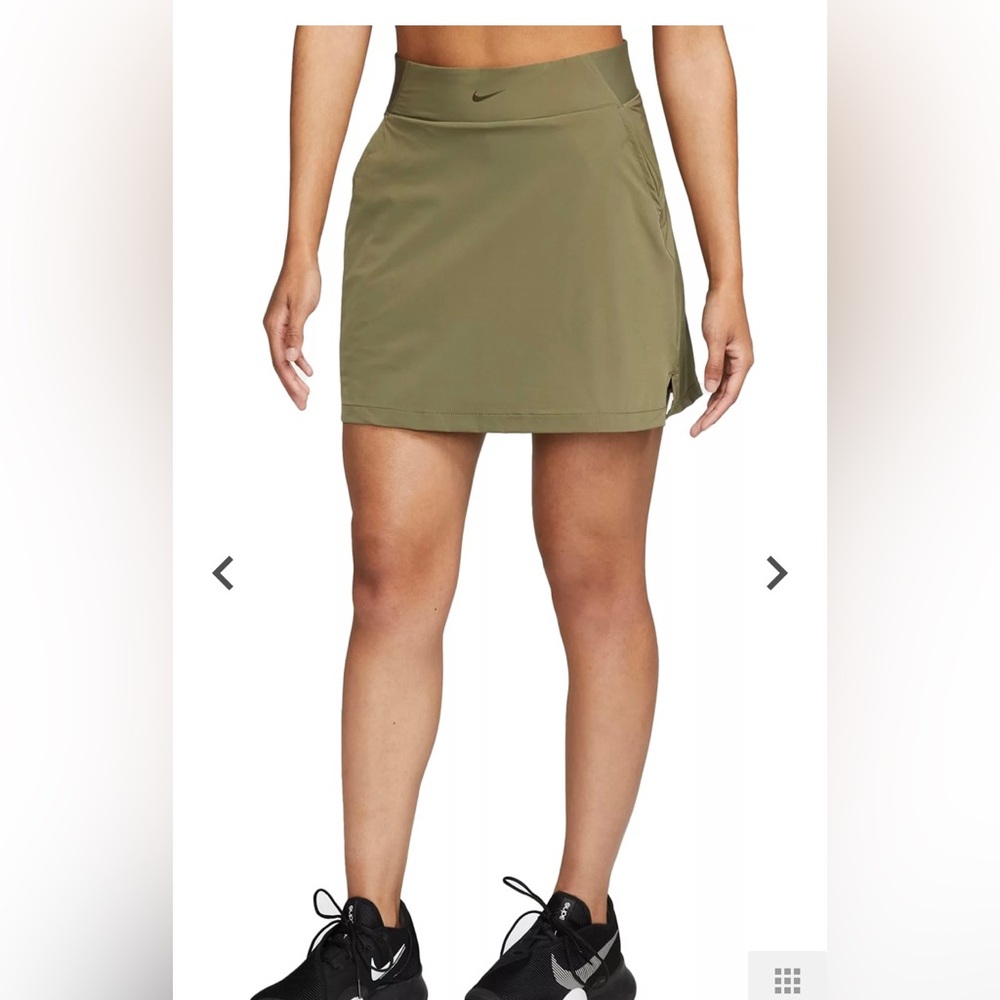 Green Nike Dri-Fit Standard High Rise Tennis Skirt Size Medium